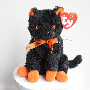 Vintage Y2K Collectable ty Beanie Babies Halloween Fraidy The Black Cat